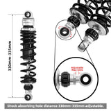 TCMT Remote Reservoir Rear Suspension Shocks Fit For Harley Touring '14-'23.5