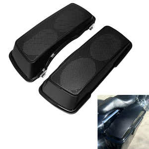 TCMT Saddlebag Lids Dual 6"x9" Speaker Cutouts Fit For Harley Touring '93-'13