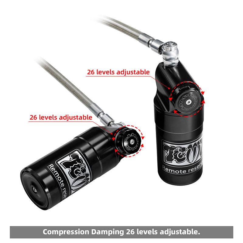 TCMT Remote Reservoir Rear Suspension Shocks Fit For Harley Touring '14-'23.5