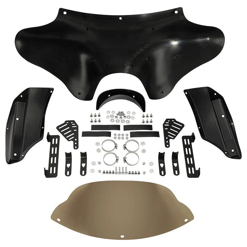 TCMT Front Batwing Outer Fairing with Windshield Mounting Brackets Hardwares Fit For Harley - TCMT