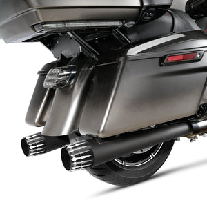 TCMT 4" Megaphone Slip-On Mufflers Exhaust Fit For Harley Touring 1995-2016 - TCMTMOTOR