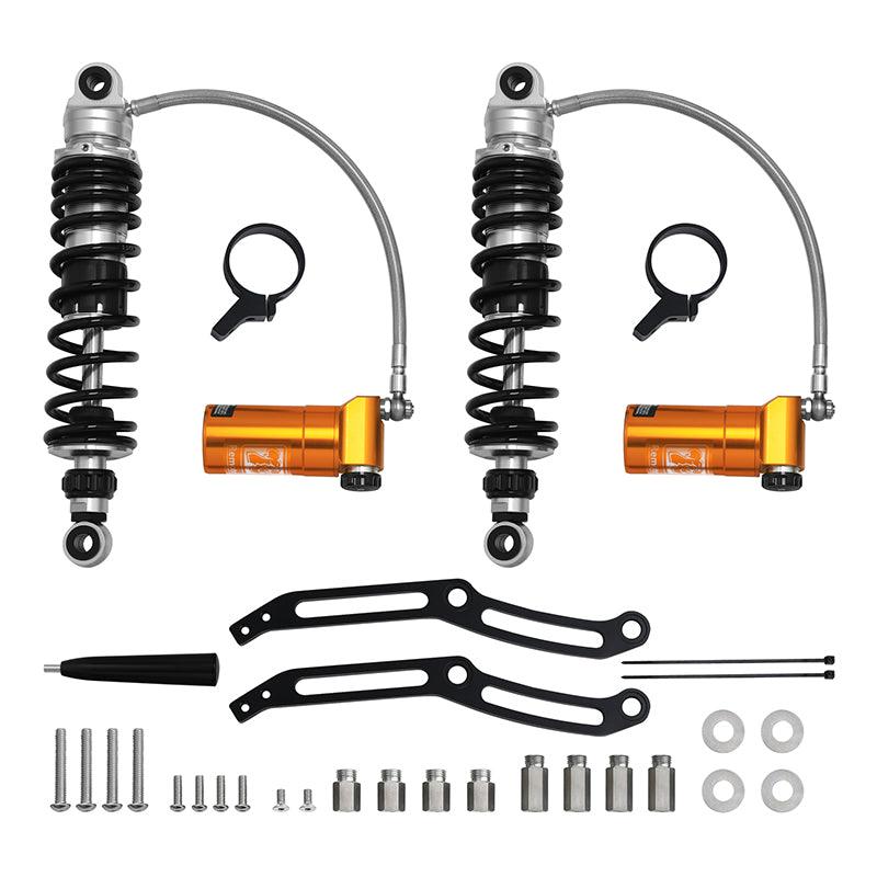 TCMT Remote Reservoir Rear Suspension Shocks Fit For Harley Touring '14-'23.5