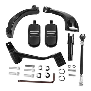 TCMT Mid Control Footpegs Lever Linkages Fit For Harley Sportster XL 883 1200 '04-'13