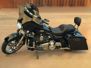 TCMT Vivid Black 5" Stretched Hard Saddlebags Fit For Harley Touring '93-'13