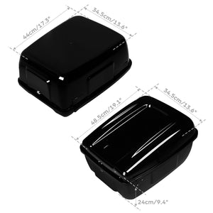 TCMT Police Bike Trunk Fit For Harley Police Road King Electra Glide FLHP FLHTP