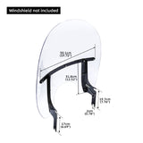 TCMT Windshield Bracket Mount Set Fit For Harley Road King '94-'24