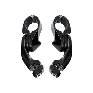 TCMT 1 1/4" Pegstreamliner Short Angled Highway Engine Guard Foot Pegs For Harley Touring Softail Indian Chief - TCMTMOTOR