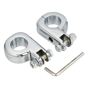 TCMT 1.25" 1-1/4" Foot Pegs Mounting Kit For Harley Highway Engine Guard Bars - TCMTMOTOR