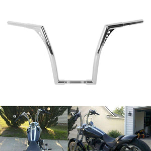 TCMT 10'' 12'' 14'' 16''18" Rise 1.25"Handlebar Bar Chrome For Harley Davidson FLST FXST - TCMTMOTOR