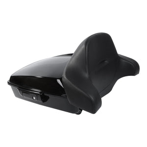 TCMT 10.7'' Chopped Tour Pack with Wrap Around Backrest Pad Fit For Harley Touring '14-'24