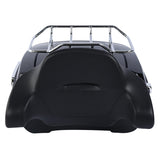 TCMT 13.7" King Tour Pack with Wrap Around Backrest Pad & Top Luggage Rack Fit For Harley Touring '14-'24