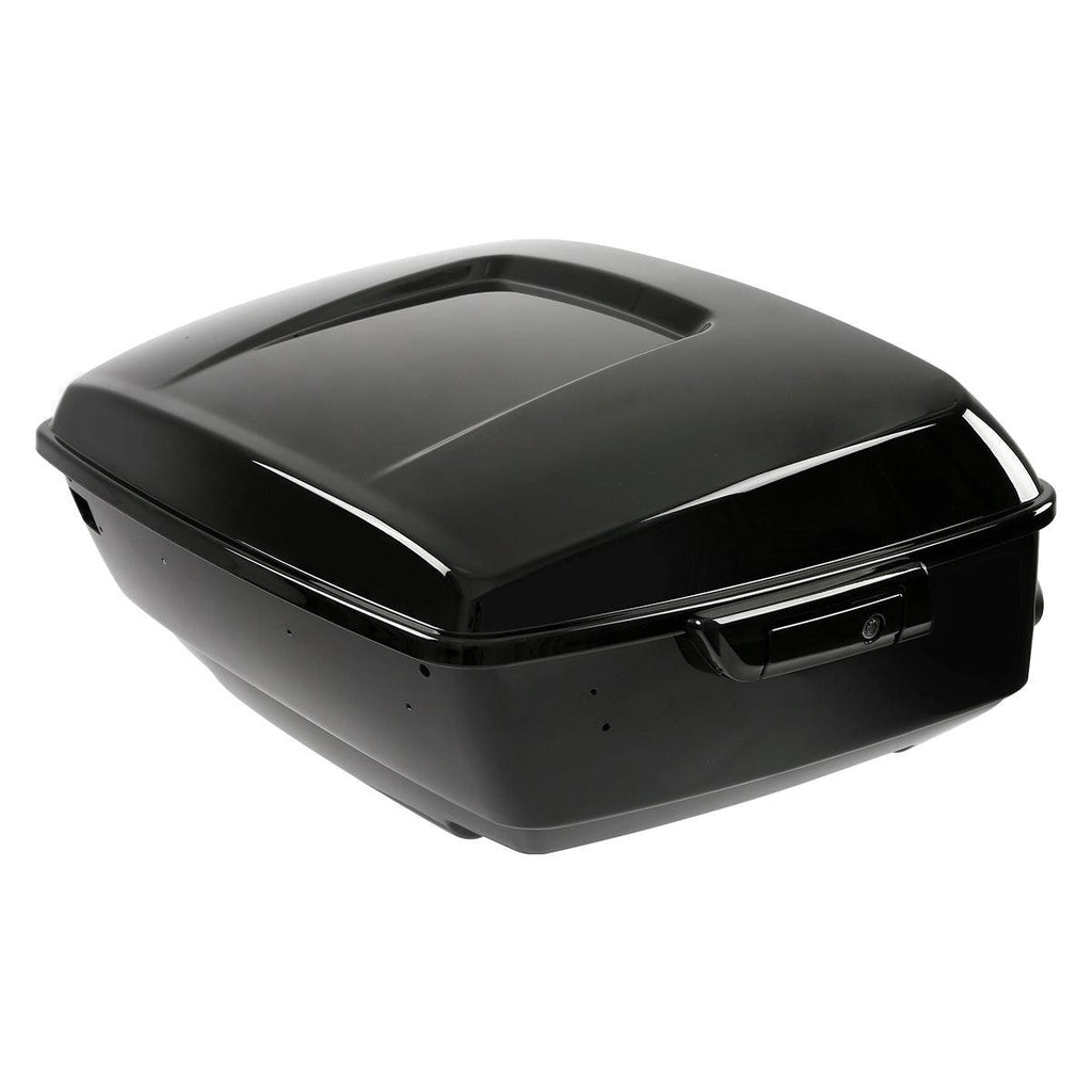 TCMT 13.7" King Tour Pack with Wrap Around Backrest Pad & Top Luggage Rack Fit For Harley Touring '14-'24