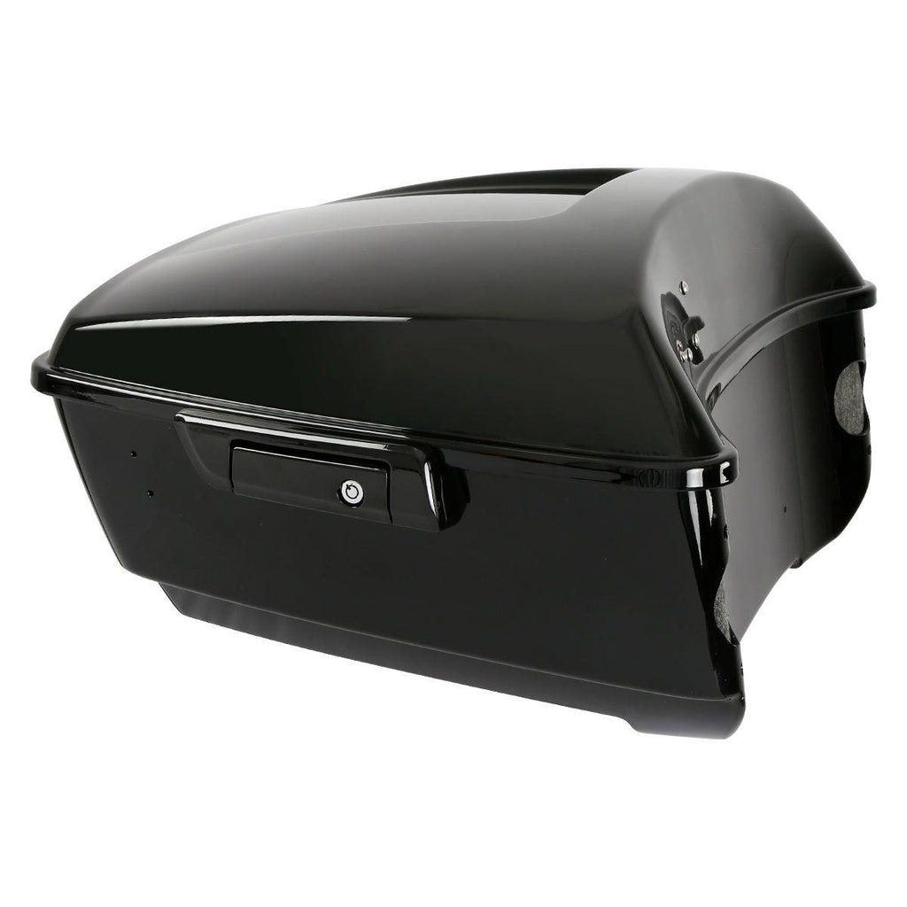 TCMT 13.7" King Tour Pack with Wrap Around Backrest Pad & Top Luggage Rack Fit For Harley Touring '14-'24