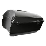 TCMT 13.7" King Tour Pack with Wrap Around Backrest Pad & Top Luggage Rack Fit For Harley Touring '14-'24