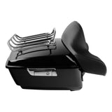 TCMT 13.7" King Tour Pack with Wrap Around Backrest Pad & Top Luggage Rack Fit For Harley Touring '14-'24