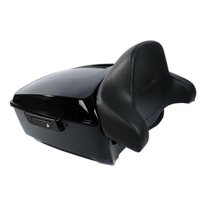 TCMT 13.7" King Tour Pack with Wrap Around Backrest Pad Fit For Harley Touring '14-'24