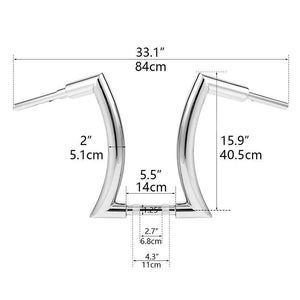 TCMT 16" Rise 2" Hanger Handlebar Fit For Harley Sportster 1200 883 Road King - TCMT
