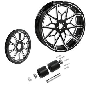 TCMT 18" x 5.5" Rear Wheel Rim Hub + Belt Pulley Fit For Harley Touring 2009-2022 - TCMTMOTOR