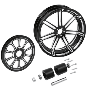 TCMT 18" x 5.5" Rear Wheel Rim Hub + Belt Pulley Fit For Harley Touring 2009-2022 - TCMTMOTOR