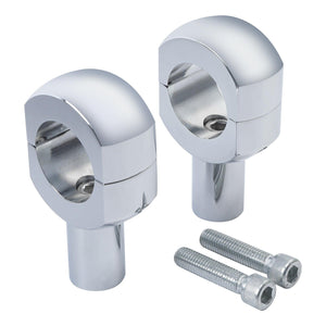 TCMT 2'' Handlebar Risers Clamp Mount Fit For Harley Touring Softail Sportster Dyna - TCMT