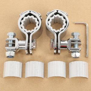 TCMT 25/32/35mm Crash Bar Motorcycle Highway Foot Peg Mount Clamps Fit For Harley - TCMT
