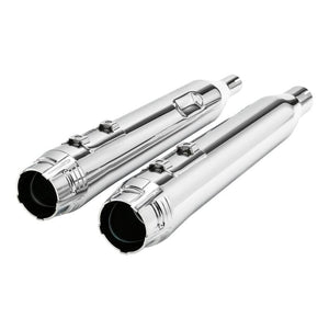 TCMT 4" Megaphone Tappered Slip On Dual Exhaust Fit For Harley Touring '17-'24
