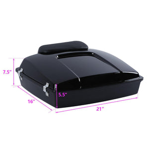 TCMT 5.5" Razor Tour Pack with Backrest Pad Fit For Harley Touring '97-'13 - TCMTMOTOR
