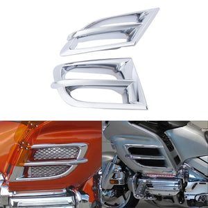 TCMT ABS Chrome Side Fairing Accent Grilles Fit For Honda Gold Wing 1800 GL1800 2001-2011 - TCMT