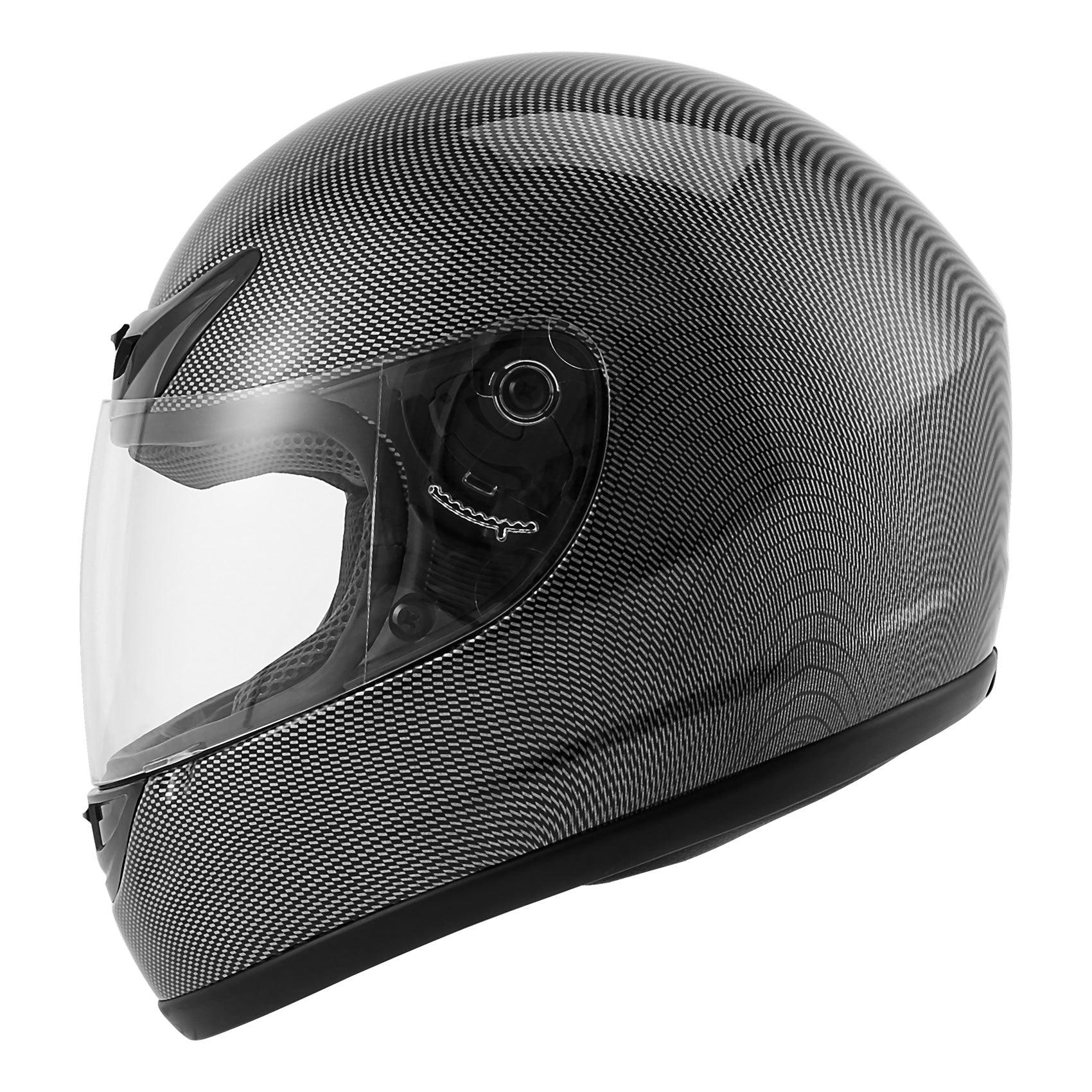 Tcmt Adult Carbon Fiber Graphics Full Face Dot Motorcycle Helmet 7873