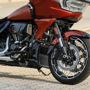 TCMT Aluminum Radiator Cooler Cooling Fit For Harley CVO Road Street Glide '23-'25 - TCMT