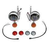 TCMT Auxiliary Light Bracket Spot Fog Light Turn Signal Fit For Harley Road King '94-'13,Electra Glide '97-'13 - TCMT