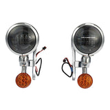 TCMT Auxiliary Light Bracket Spot Fog Light Turn Signal Fit For Harley Road King '94-'13,Electra Glide '97-'13 - TCMT