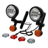 TCMT Auxiliary Light Bracket Spot Fog Light Turn Signal Fit For Harley Road King '94-'13,Electra Glide '97-'13 - TCMT