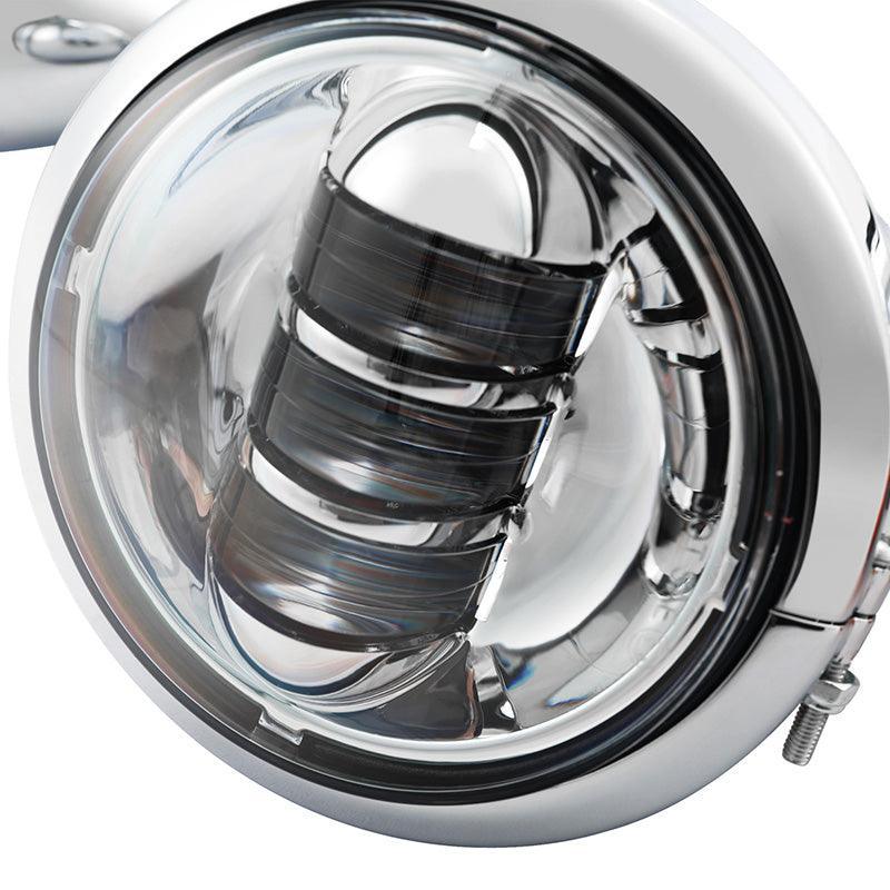 TCMT Auxiliary Light Bracket Spot Fog Light Turn Signal Fit For Harley Road King '94-'13,Electra Glide '97-'13 - TCMT