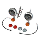 TCMT Auxiliary Light Bracket Spot Fog Light Turn Signal Fit For Harley Road King '94-'13,Electra Glide '97-'13 - TCMT