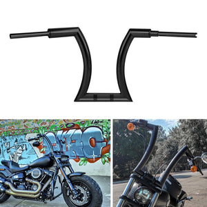 TCMT 14" 16" 18" 20" Rise 2" Hanger Handlebar Black Fit For Harley Touring Softail - TCMTMOTOR