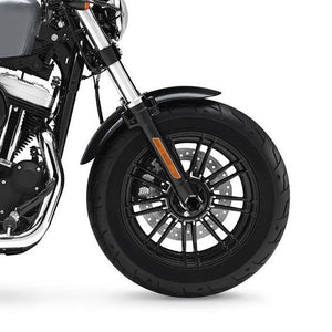 TCMT Black Front Axle Cap Nut Cover Fit For Harley Sportster '09-'22 Softail '09-'17 - TCMT