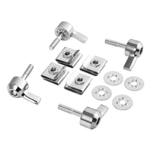 TCMT Chrome Saddlebag Lock Mounting Screw Kit Fit For Harley Touring '93-'24 - TCMT