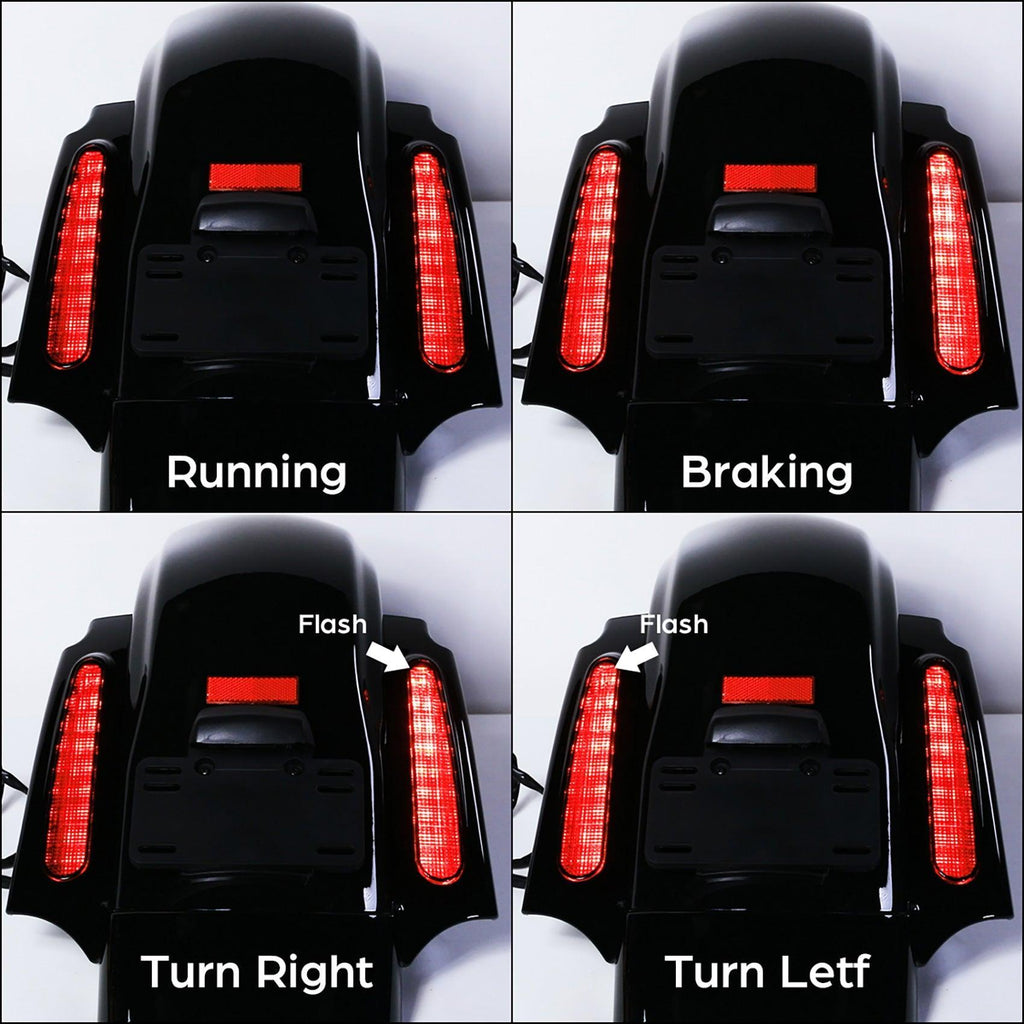 TCMT CVO Style LED Rear Fender System Fit For Harley Touring 2009-2013 - TCMTMOTOR