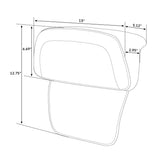 TCMT Driver Passenger Seat Backrest Pad Fit For Harley CVO Touring - TCMTMOTOR
