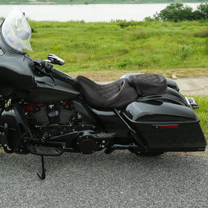 TCMT Driver Passenger Seat Backrest Pad Fit For Harley CVO Touring - TCMTMOTOR