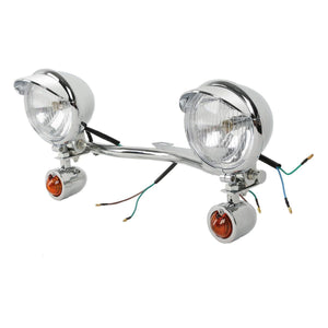 TCMT Driving Passing Turn Signal Spot Light Bar Fit For Harley Touring Choppers Honda - TCMT