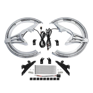 TCMT Durable Brake Rotor Covers LED Light Fit For Honda Goldwing GL1800 '18-'23 - TCMT