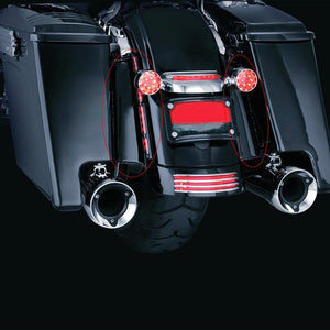 TCMT Fender Saddlebag Filler Panels Solid Strips Fit For Harley Touring '14-'23 - TCMT