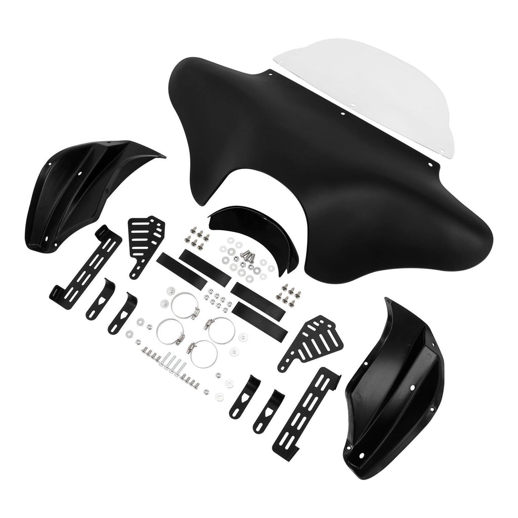 TCMT Front Batwing Outer Fairing with Windshield Mounting Brackets Hardwares Fit For Harley - TCMT