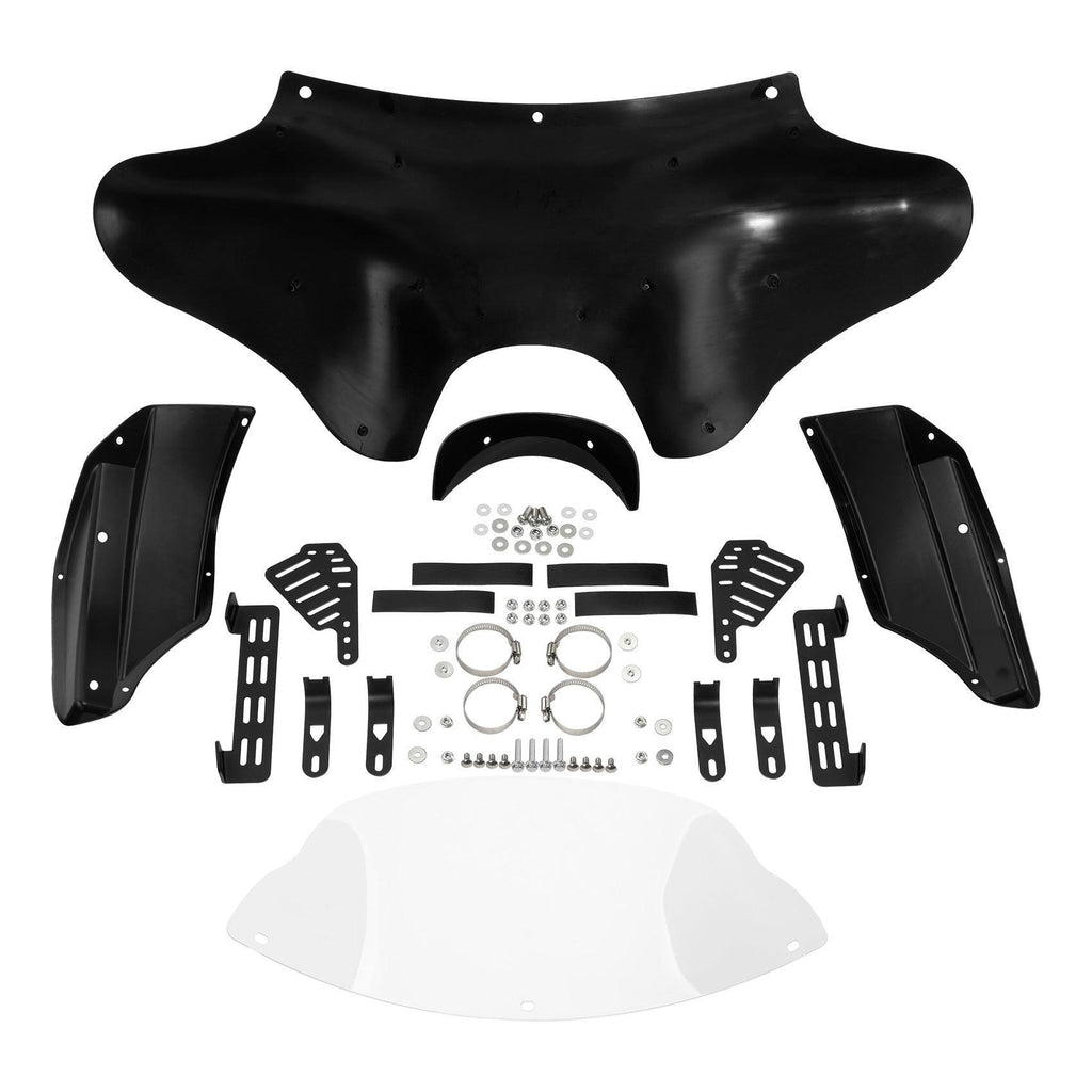 TCMT Front Batwing Outer Fairing with Windshield Mounting Brackets Hardwares Fit For Harley - TCMT