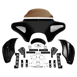 TCMT Front Batwing Outer Fairing with Windshield Mounting Brackets Hardwares Fit For Harley - TCMT
