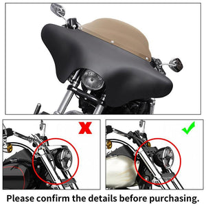 TCMT Front Batwing Outer Fairing with Windshield Mounting Brackets Hardwares Fit For Harley - TCMT