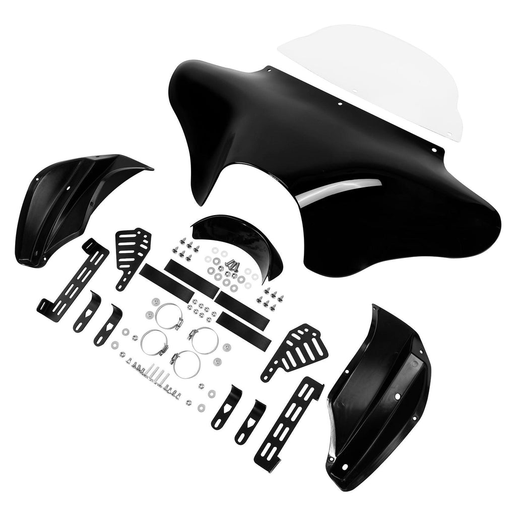 TCMT Front Batwing Outer Fairing with Windshield Mounting Brackets Hardwares Fit For Harley - TCMT