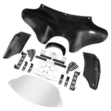 TCMT Front Batwing Outer Fairing with Windshield Mounting Brackets Hardwares Fit For Harley - TCMT